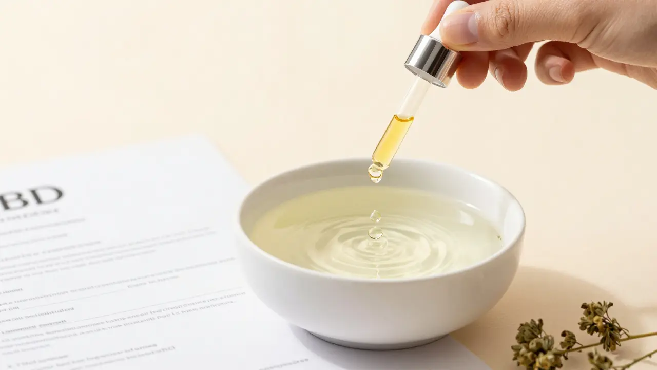 Kvapky CBD oleje do vody s certifikátem