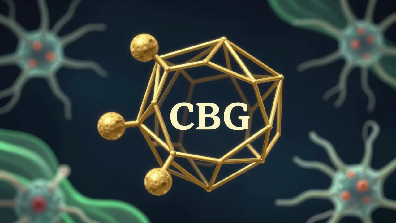 Zlatá molekulární struktura CBG chránící neurony před zánětem