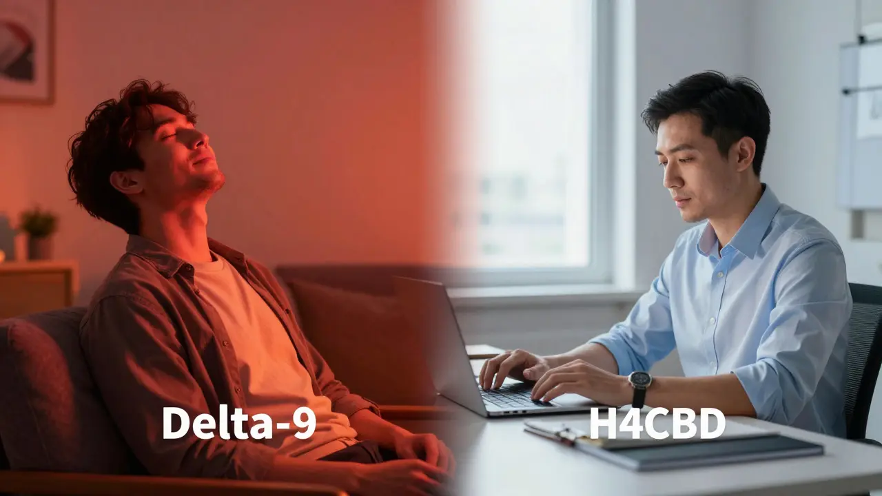 Kontrast mezi euforií Delta-9 a funkcionalitou H4CBD