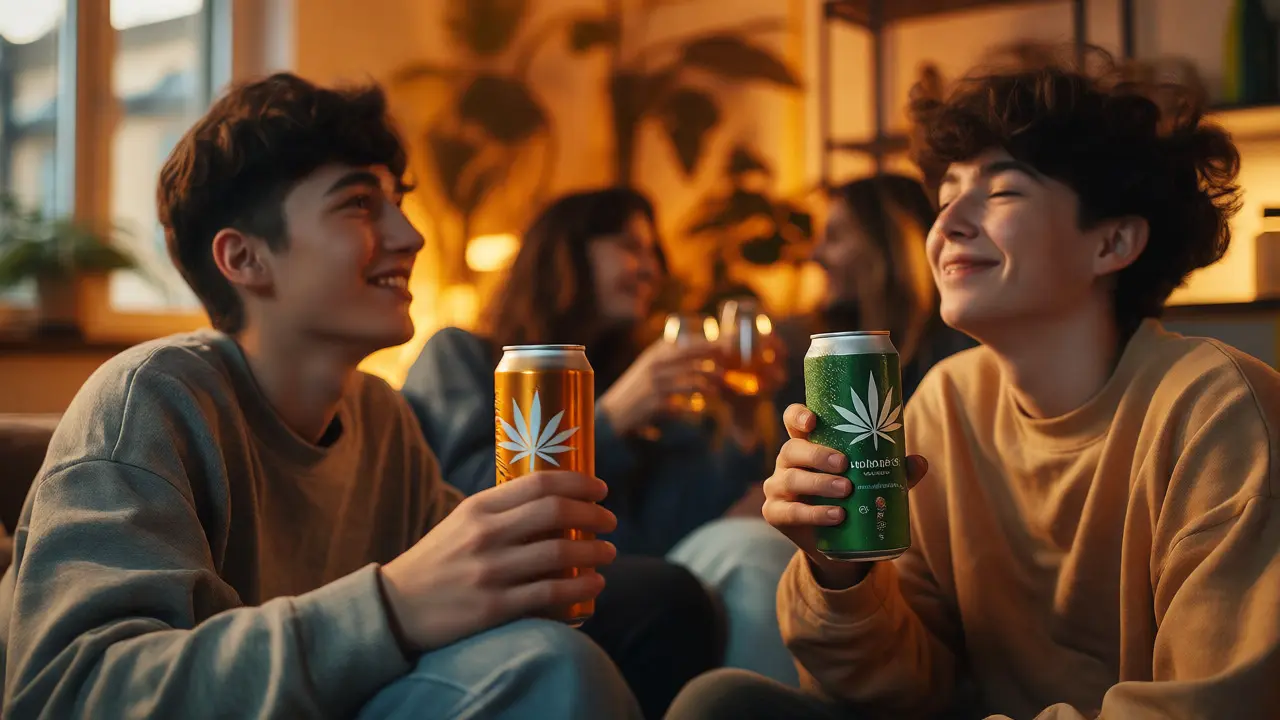 Jak získat euforii bez alkoholu: Průvodce konopnými nápoji